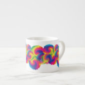 Cool Rainbow Tie Dye Patroon Espresso Kop (Voorkant rechts)
