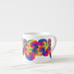 Cool Rainbow Tie Dye Patroon Espresso Kop