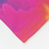 Cool Rainbow Tie Dye Patroon Fleece Deken (Hoek)