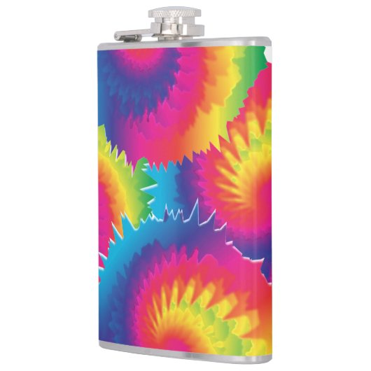 Cool Rainbow Tie Dye Patroon Heupfles (Links)