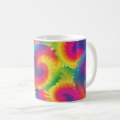 Cool Rainbow Tie Dye Patroon Koffiemok (Voorkant rechts)