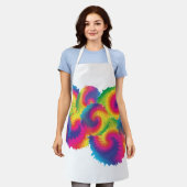 Cool Rainbow Tie Dye Patroon Schort (Gedragen)