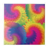 Cool Rainbow Tie Dye Patroon Tegeltje (Voorkant)