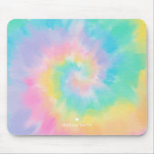 Cool Rainbow Tie Dye Pattern gepersonaliseerd Muismat (Voorkant)