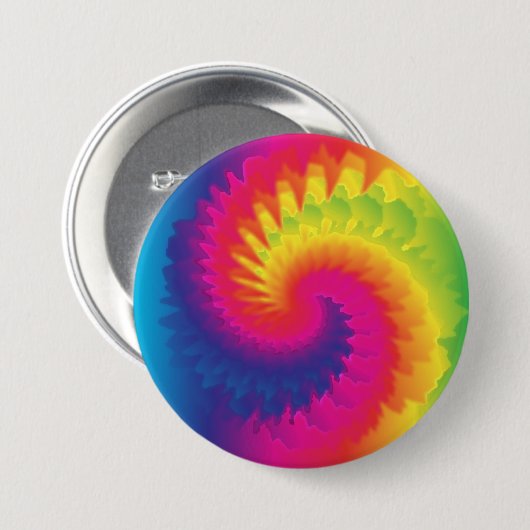 Cool Rainbow Tie Dye Ronde Button 7,6 Cm (Voorkant /achterkant)