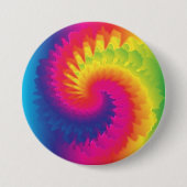 Cool Rainbow Tie Dye Ronde Button 7,6 Cm (Voorkant)