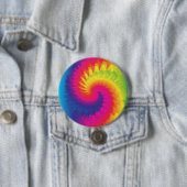 Cool Rainbow Tie Dye Ronde Button 7,6 Cm (In situ)