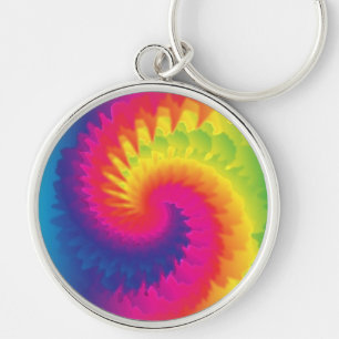 Cool Rainbow Tie Dye Sleutelhanger