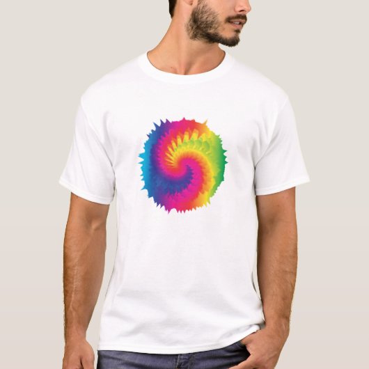 Cool Rainbow Tie Dye T-shirt (Voorkant)