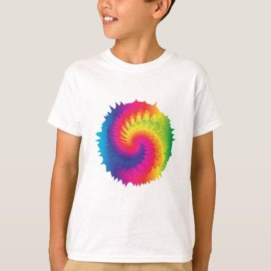 Cool Rainbow Tie Dye T-shirt (Voorkant)