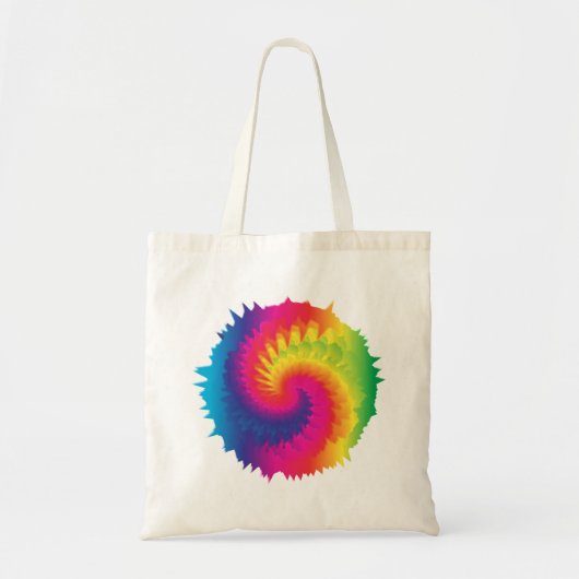 Cool Rainbow Tie Dye Tote Bag (Voorkant)