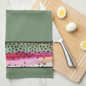 Cool Rainbow Trout Skin Fisherman's Theedoek (Quarter Fold)