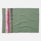 Cool Rainbow Trout Skin Fisherman's Theedoek (Horizontaal)