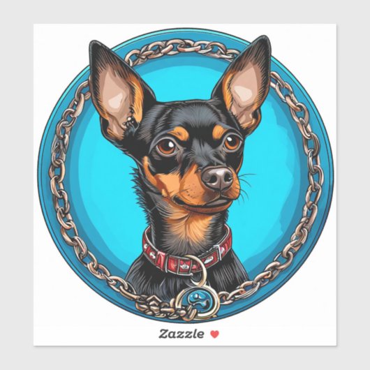 Cool raszuivere hond sticker (Vel)