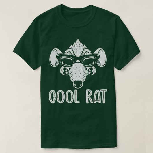 Cool Rat Mono T-shirt (Design voorkant)