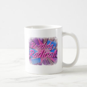 Cool Reading is Rad Booklover-slogan Koffiemok