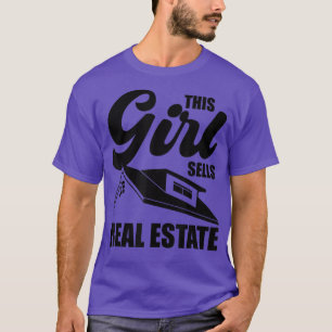 Cool Real Estate Agent Art Women Girls Realtor Ren T-shirt