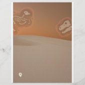 Cool Realistic Dinosaur Birthday Uitnodiging Flyer (Achterkant)