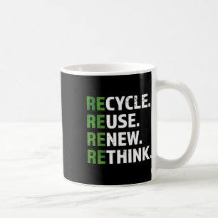 Cool Recyclen Reuse Herbekijk citaat Earth Day E Koffiemok