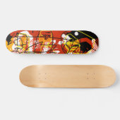 Cool Red Abstraction Persoonlijk Skateboard (Horizontaal)