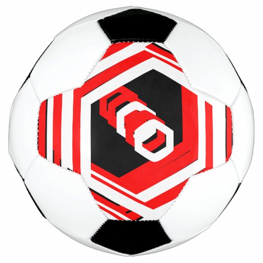 Cool Red Black White 4Darren Voetbal (Voorkant)