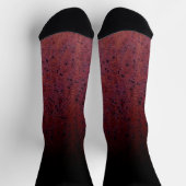 Cool Red Brown Black Ombre Rust Metal Patina Sokken (Top)