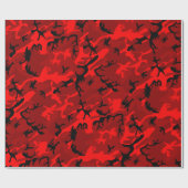 Cool Red Camo Cadeaupapier (Vlak)