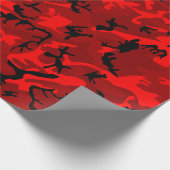 Cool Red Camo Cadeaupapier (Hoek)