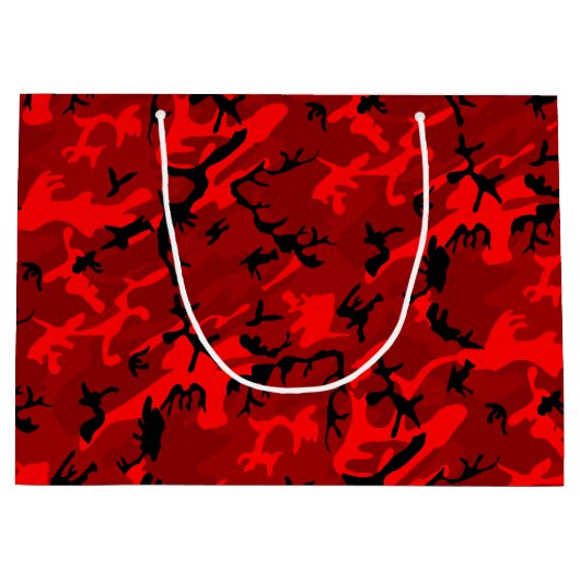 COOL Red Camo Groot Cadeauzakje (Voorkant)