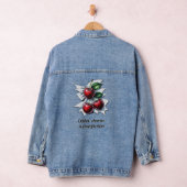 Cool Red Cherry Cheerful Vibes Trendy Stijlvol Denim Jacket (Hangar)