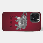 Cool Red Elephant iPhone Hoesje (Achterkant horizontaal)