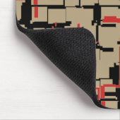 COOL Red- en zwarte patronen Muismat (Hoek)