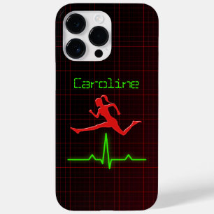 Cool Red Feminine Fitness coach Personal Trainer Case-Mate iPhone Case