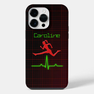 Cool Red Feminine Fitness coach Personal Trainer iPhone 14 Pro Max Hoesje