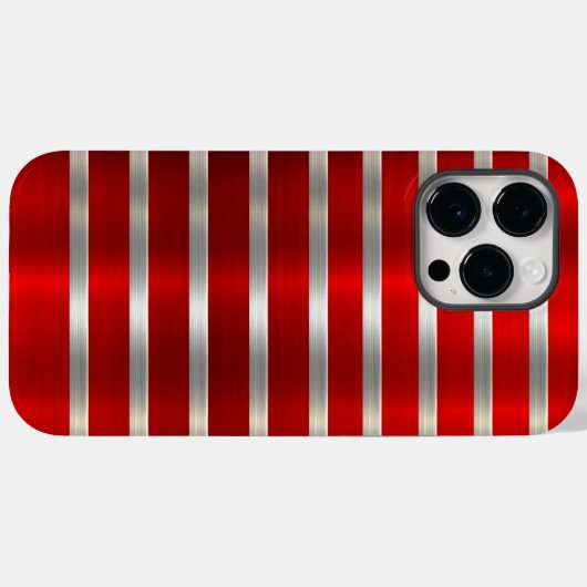 Cool Red Metallic Cell Phone Case (Achterkant (horizontaal))