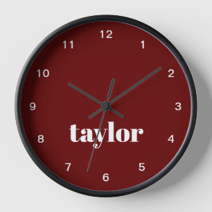 Cool Red Modern Minimalistisch Trendy Gepersonalis
