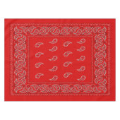Cool red paisley tafelkleed (Voorkant (Horizontaal))