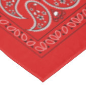 Cool red paisley tafelkleed (Gekanteld)