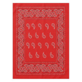 Cool red paisley tafelkleed (Voorkant)