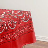 Cool red paisley tafelkleed (Voorbeeld)