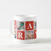 Cool Red Photo Collage Granny-Mokken Koffiemok (Voorkant links)