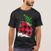 Cool Red Pset Monster Truck kerst Outfit Mannen T-shirt (Voorkant)