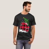 Cool Red Pset Monster Truck kerst Outfit Mannen T-shirt (Voorkant volledig)