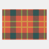 Cool Red Pset Patroon Inpakpapier Vel (Voorkant 2)