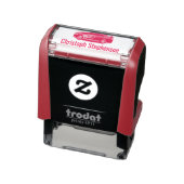 Cool Red Race Auto Kinder Jongens Gepersonaliseerd Zelfinktende Stempel (Product)