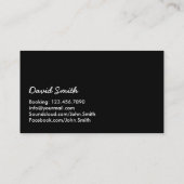 Cool Red Sound Waves Wild DJ Visitekaartje (Achterkant)