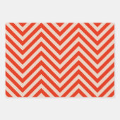 Cool Red Stripe Patroon Inpakpapier Vel (Voorkant)