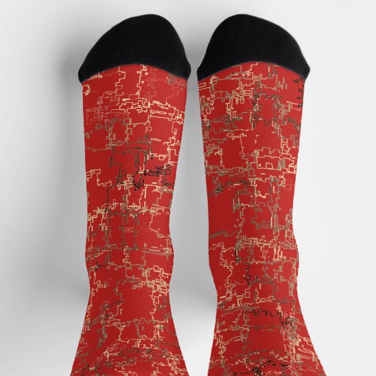 COOL Red Uniek Patroon Sokken (Top)