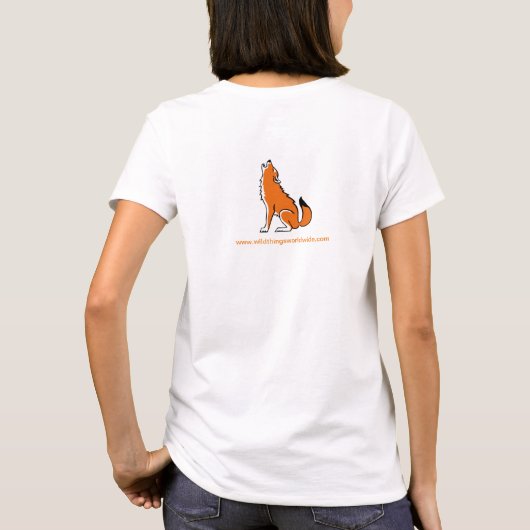 Cool Red WOLF - Bedreigde dieren - T-shirt (Achterkant)