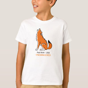 Cool Red WOLF - Bedreigde dieren- T-shirt